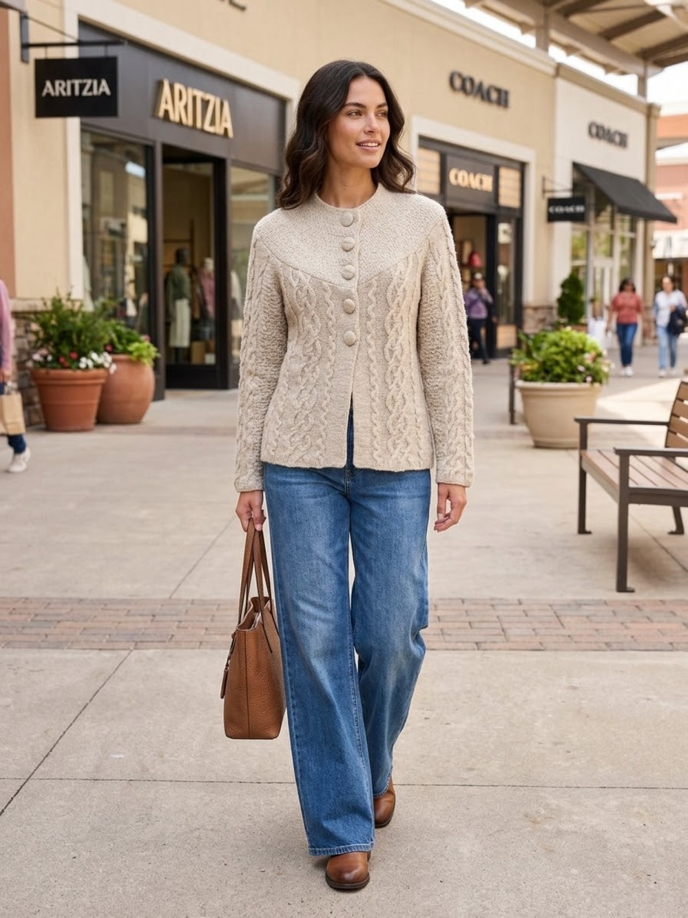 Jillian Jones Size L Lambswool cardigan